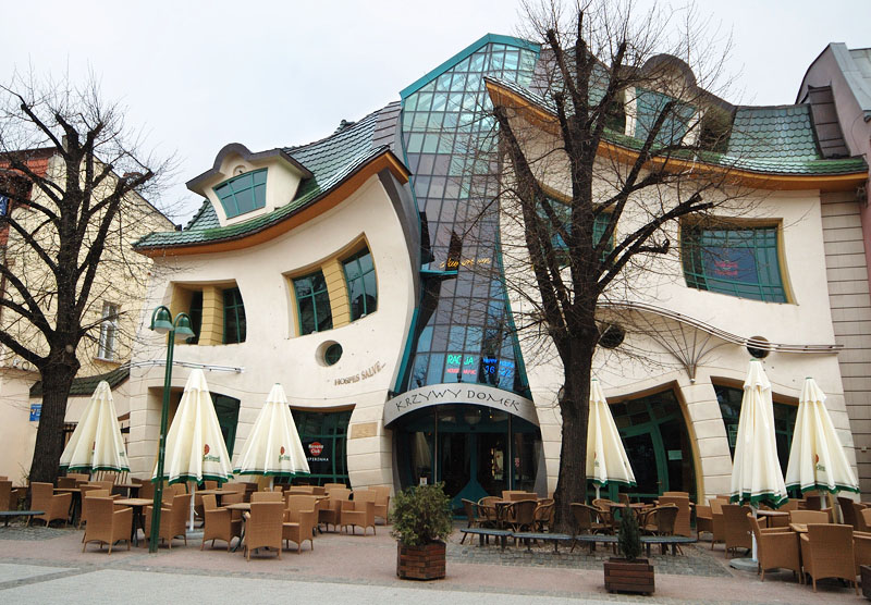 Custom built homes crooked house in poland